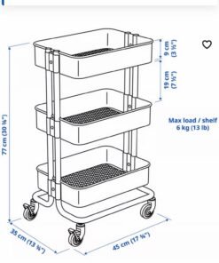 Alternative view of ✨RÅSKOG Trolley, White..