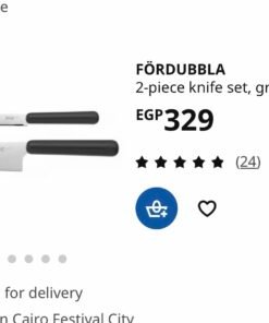 Alternative view of ✨FÖRDUBBLA Knife Set 2 Pieces, Gray