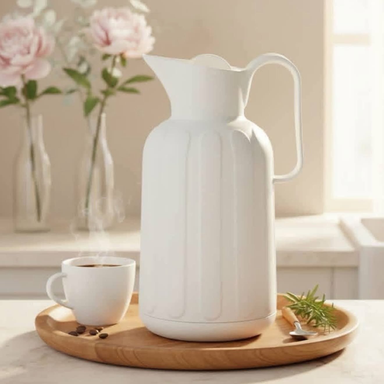 ✨TAGGÖGA
Vacuum flask,-Off_white, 1.6 l