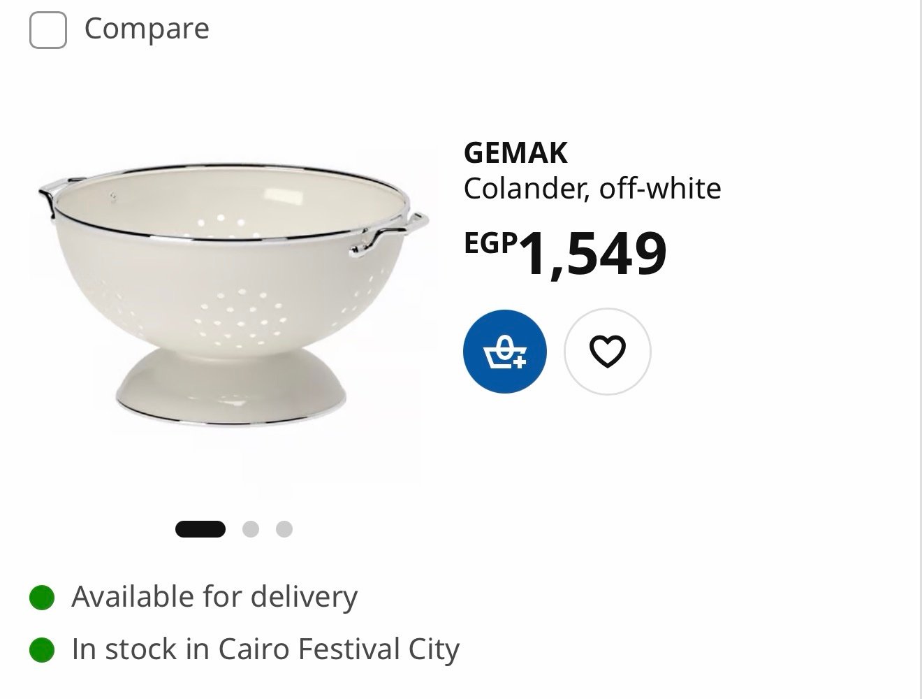 ✨GEMAK
Colander, off-white - Image 4