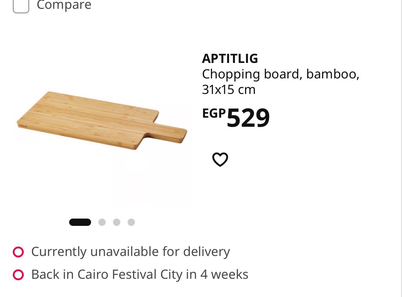 ✨APTITLIG
Chopping board, bamboo, 31x15 cm - Image 4