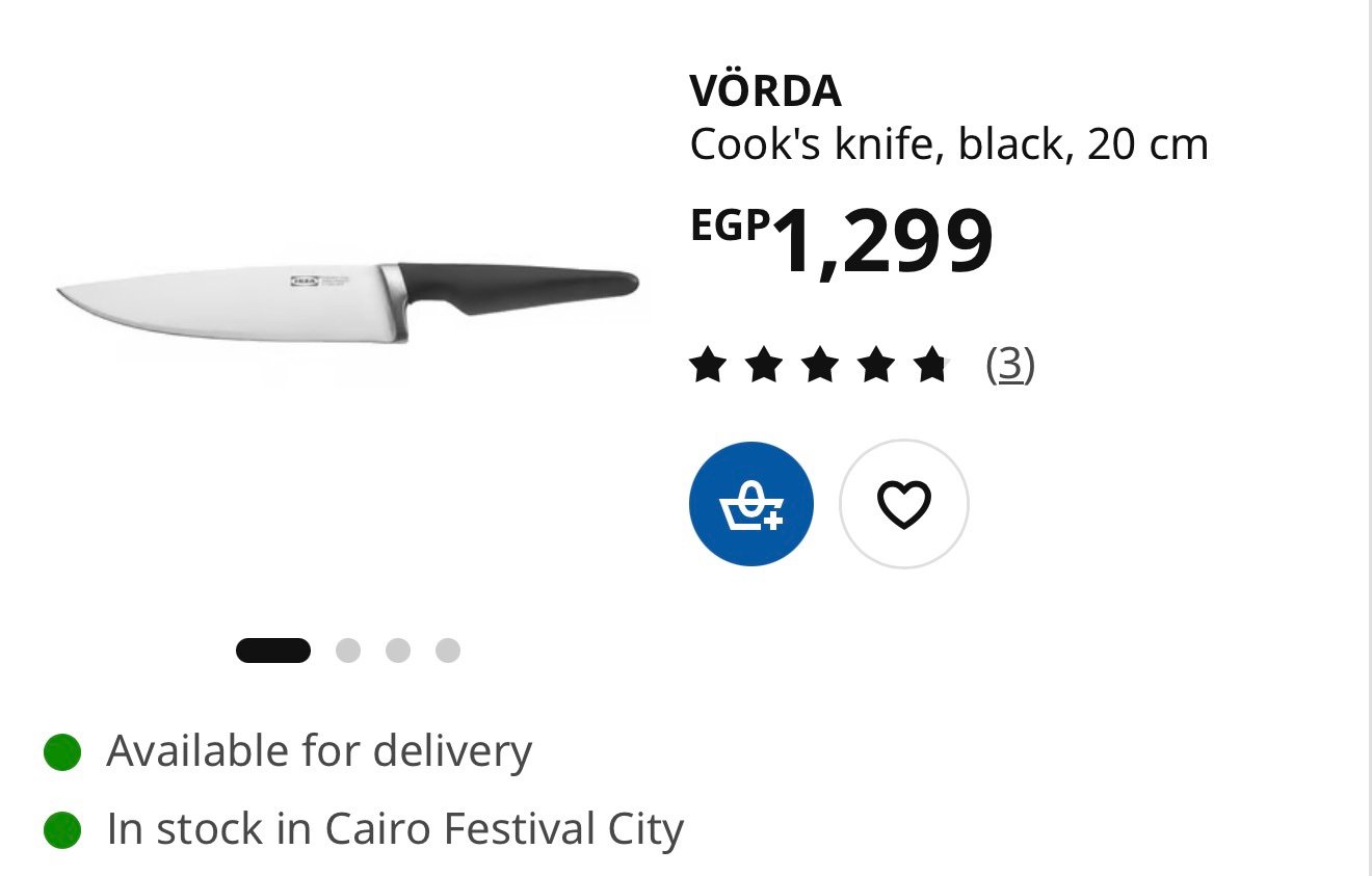 ✨VÖRDA
Utility knife, black 20 cm - Image 4