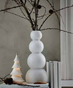 ✨VINTERFINT
Vase, frosted glass/white, 32 cm