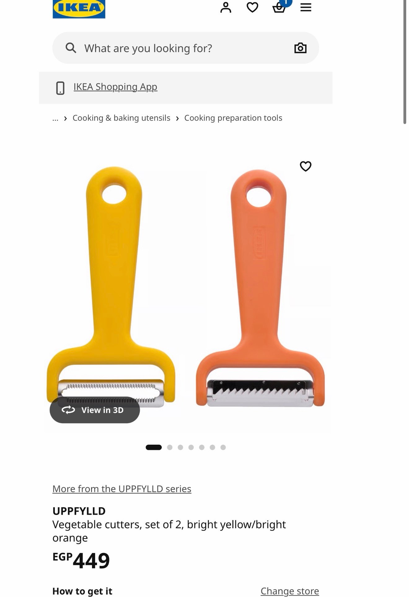 UPPFYLLD✨
Vegetable cutters, set of 2, bright yellow/bright - Image 5