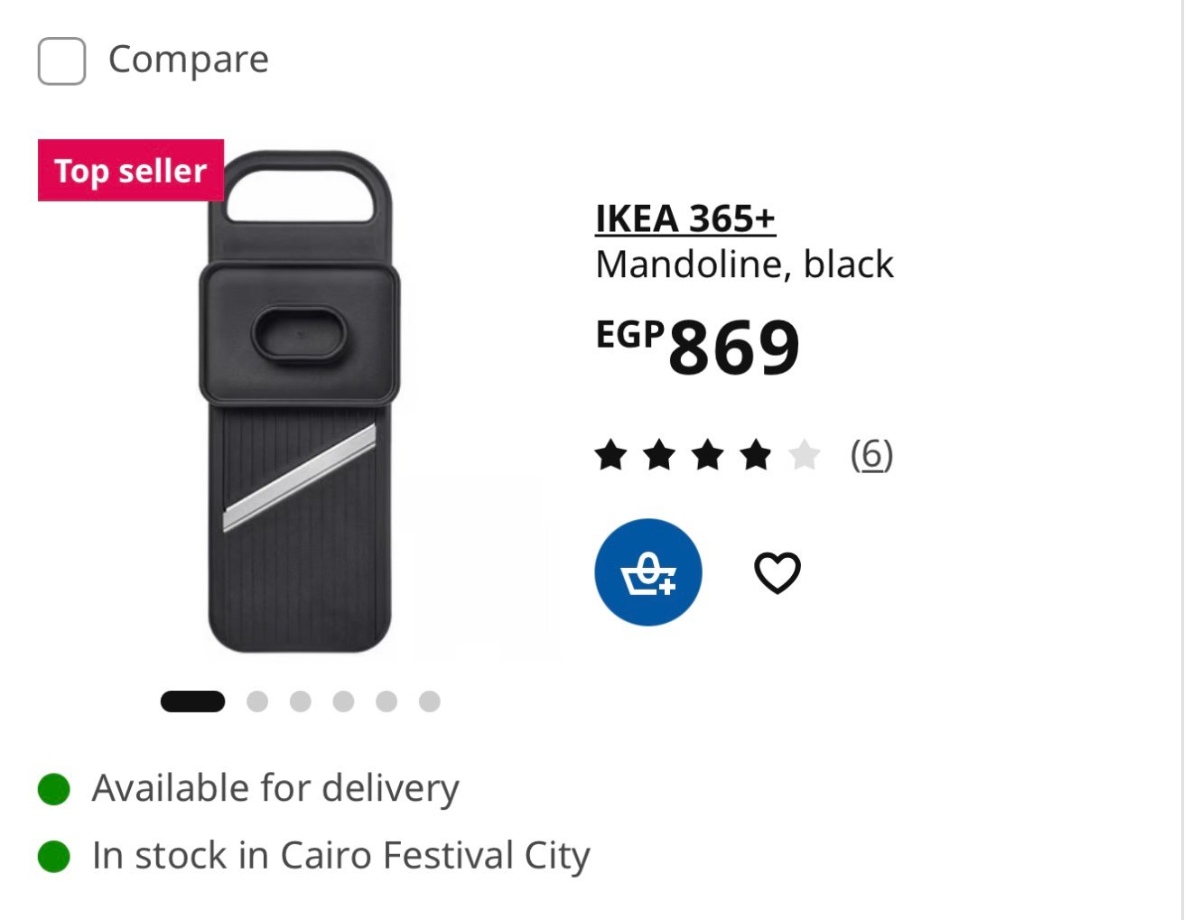 ✨IKE 365+
Mandoline
Vegetable grater, black - Image 5