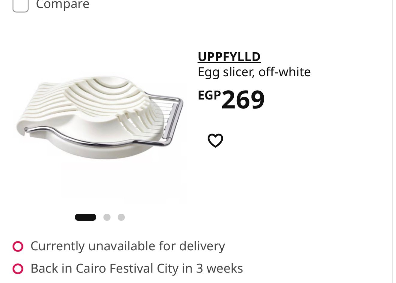 ✨UPPFYLLD
Egg slicer, off-white - Image 3