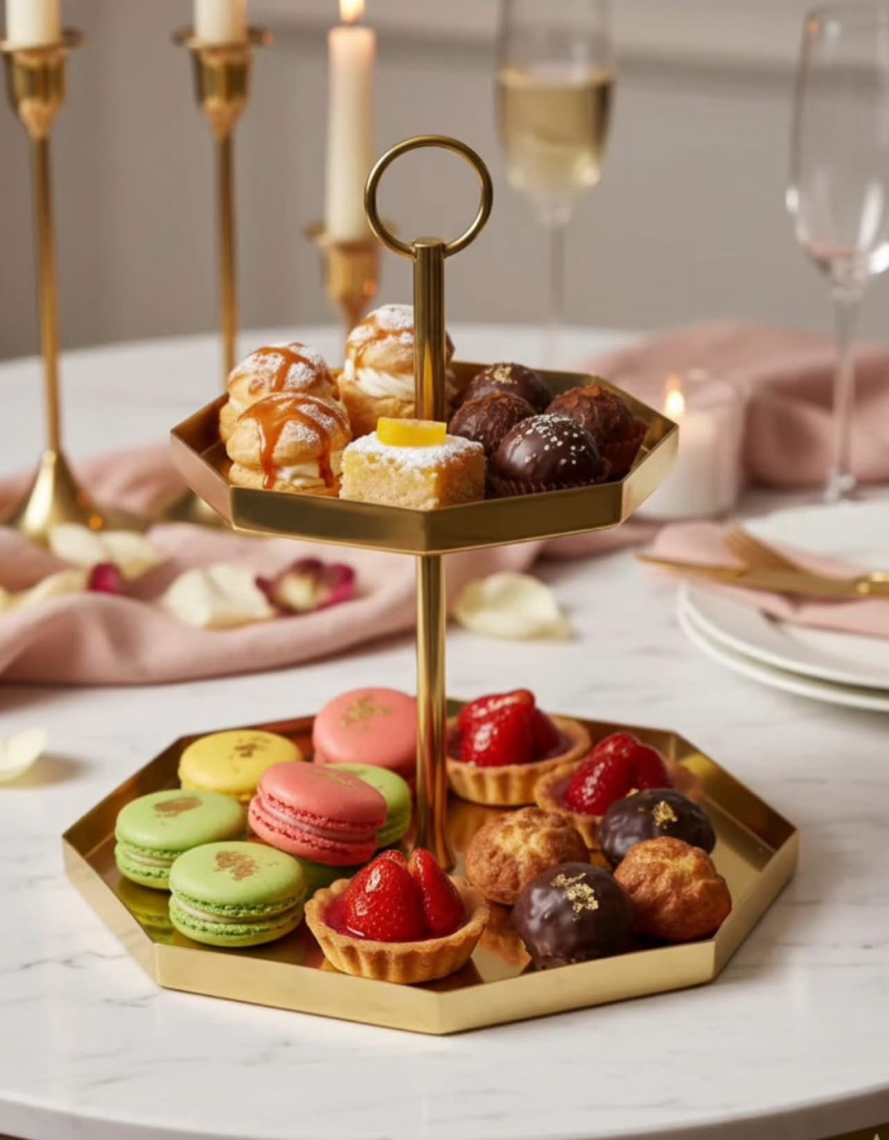 ✨GOKVÄLLÅ
Serving stand, two tiers, 27x27x32 cm - Image 4