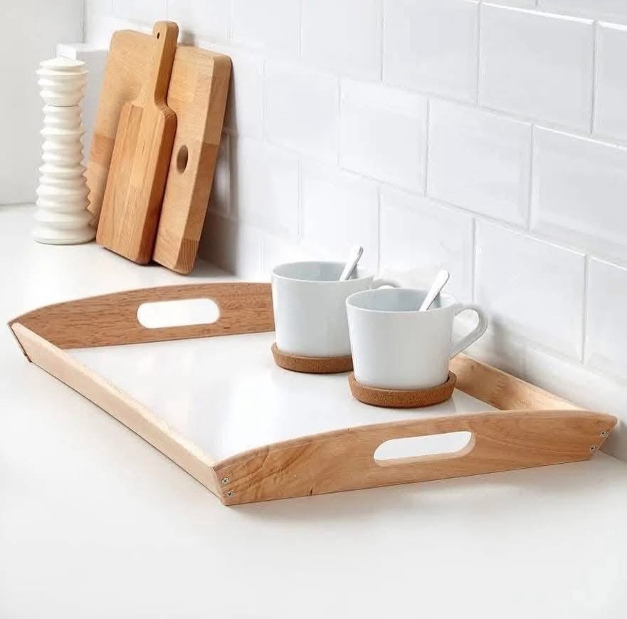✨KLACK
Tray, rubber wood
Size 38 x 58 cm - Image 5