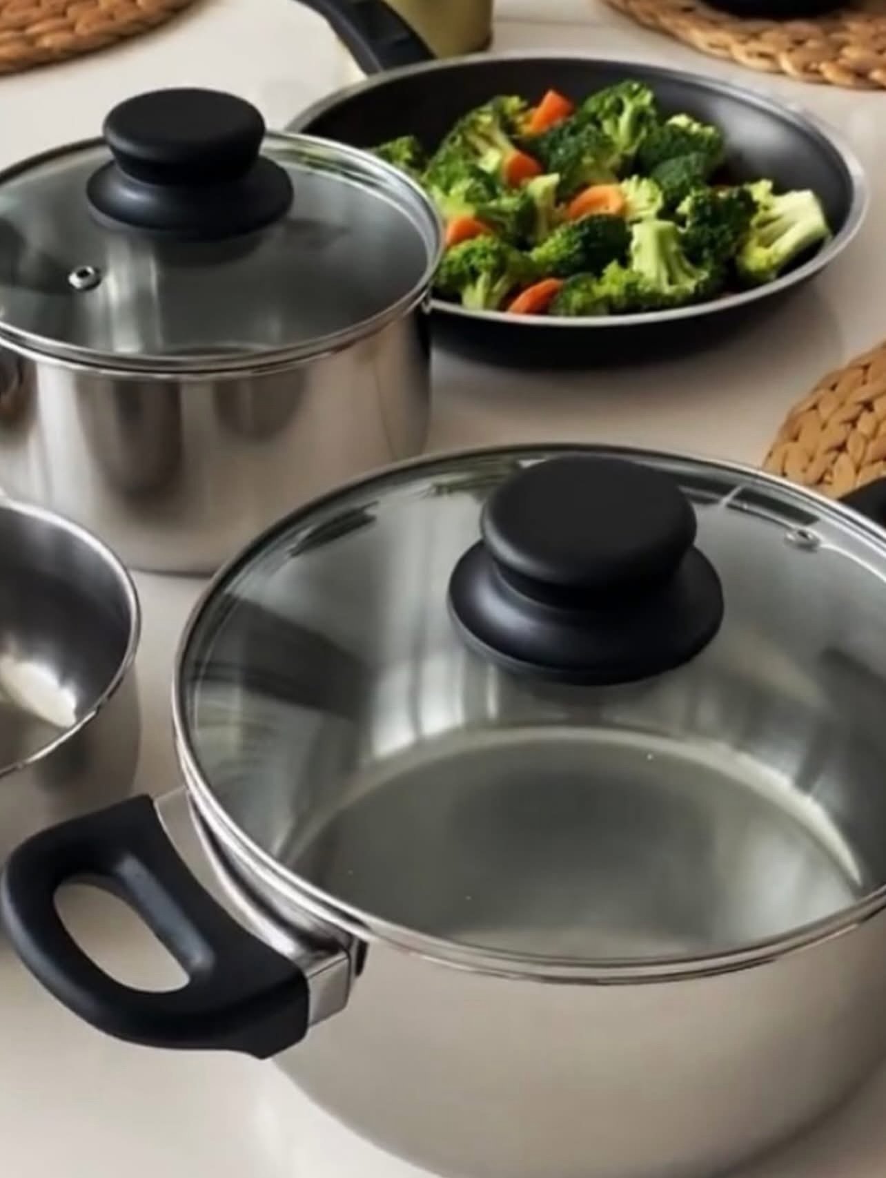✨ANNONS
5-piece cookware set, glass/stainless steel - Image 3