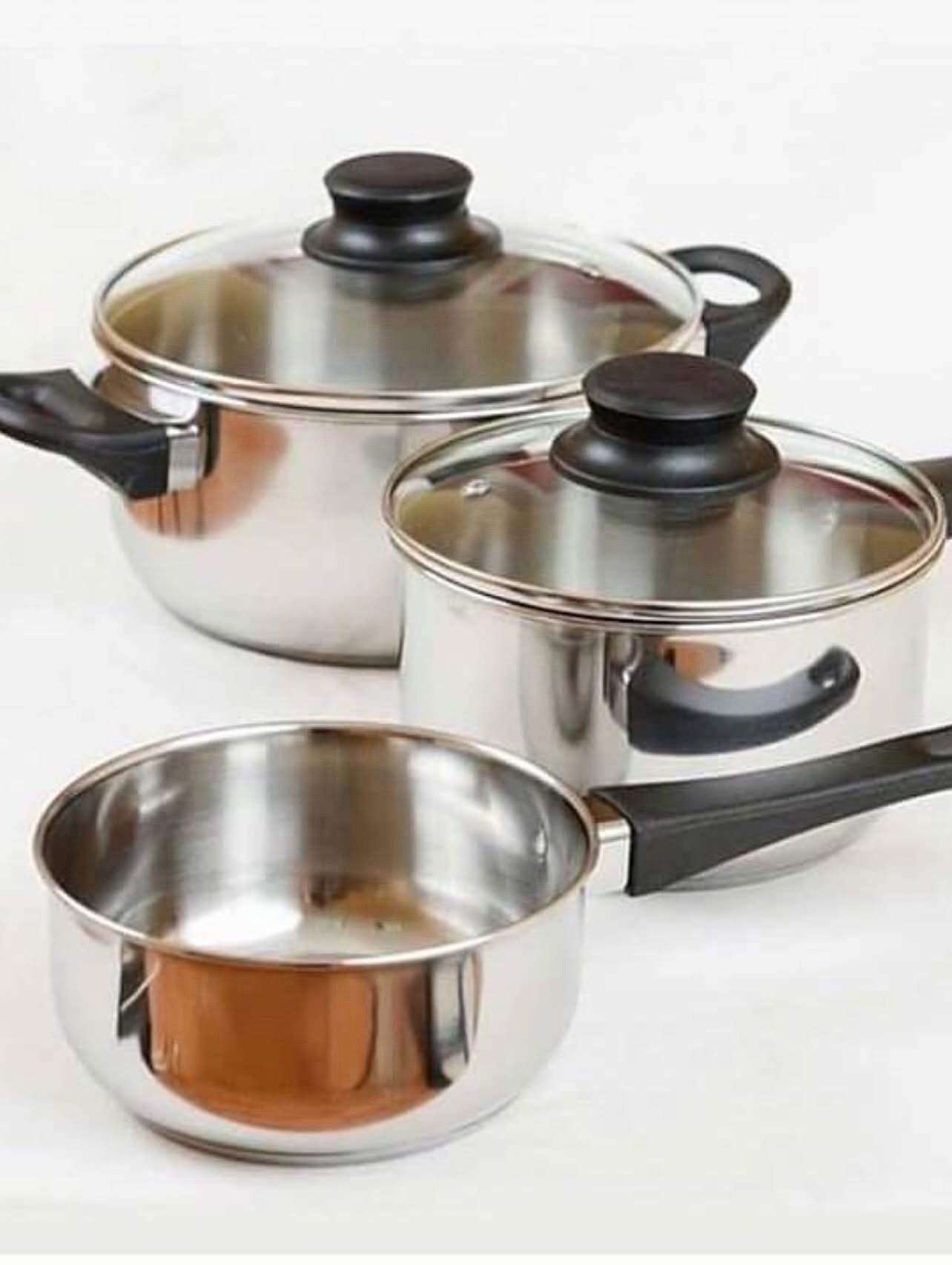 ✨ANNONS
5-piece cookware set, glass/stainless steel
