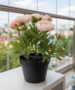 Alternative view of ✨FEJKA
Artificial potted plant, in/outdoor/Ranunculus pink, 12 cm⁩