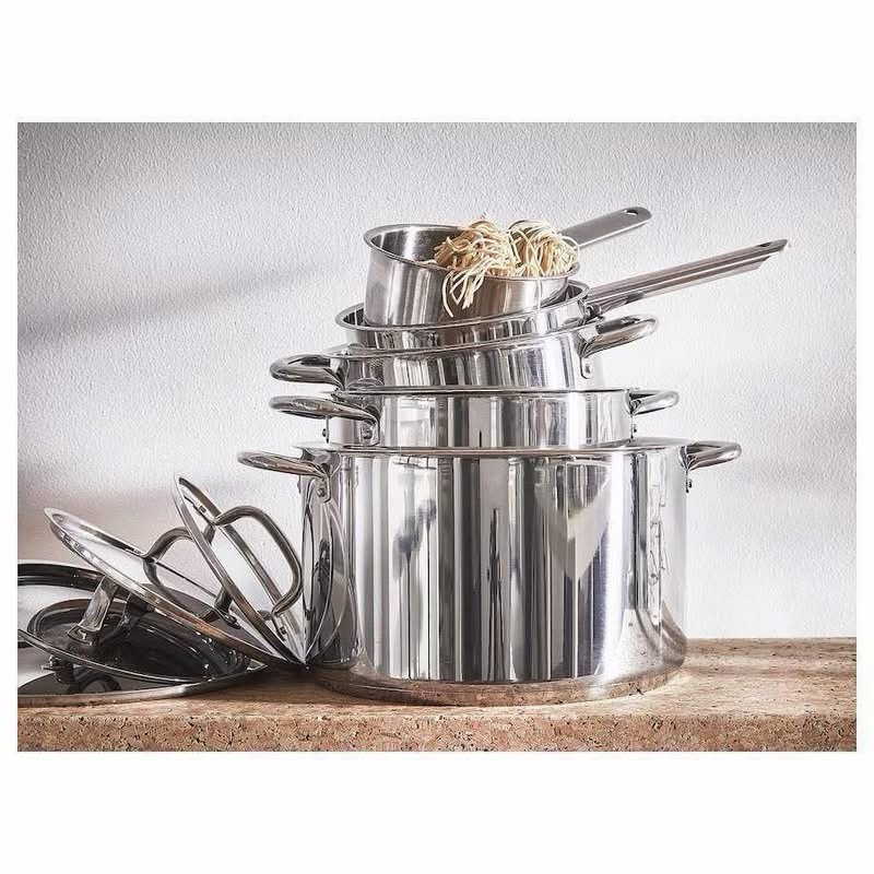 IKEA 365+✨✨
9-piece cookware set, stainless steel+ - Image 2