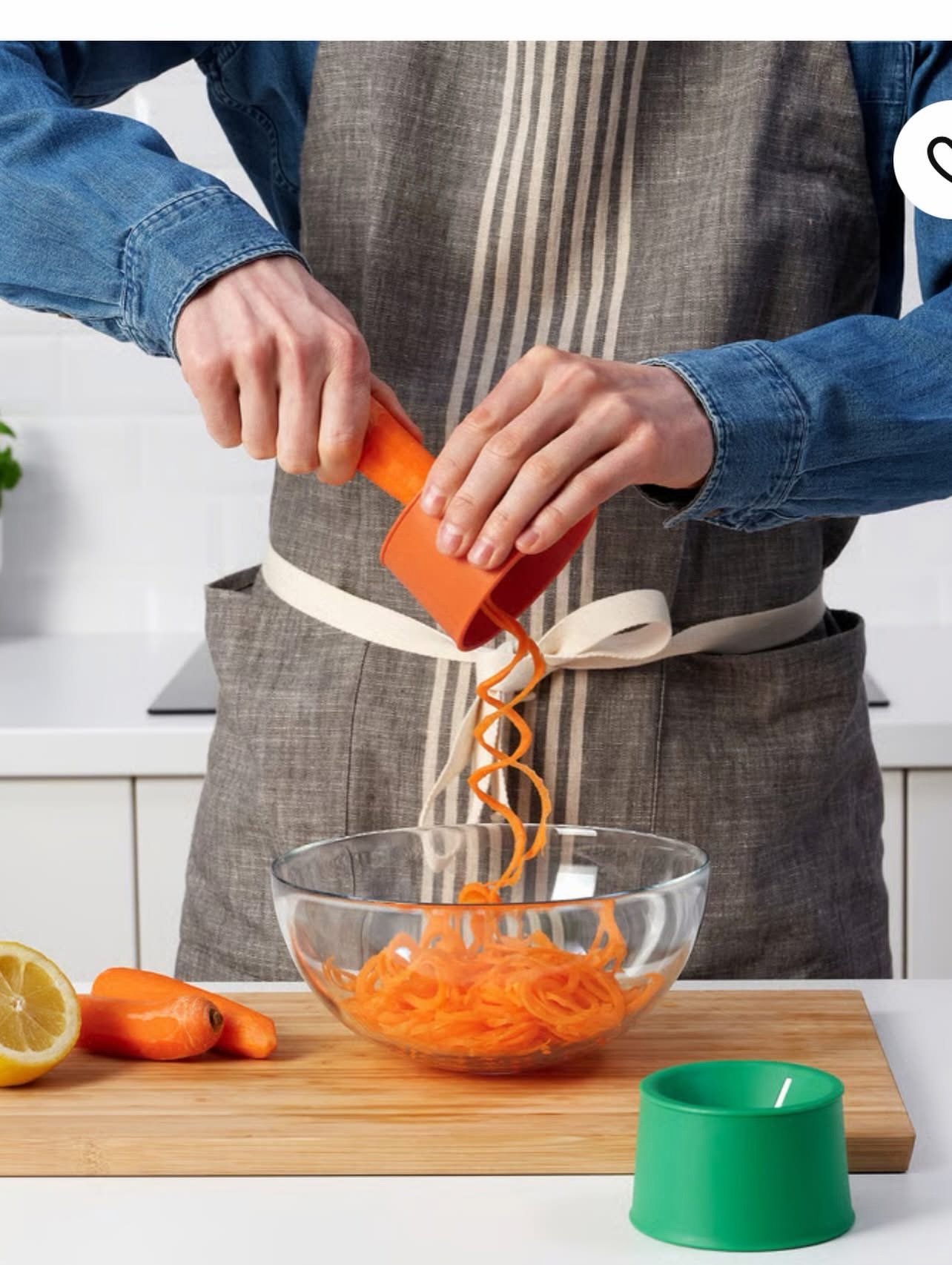 ✨UPPFYLLD
Vegetable slicer, set of 2, bright orange/bright green - Image 4