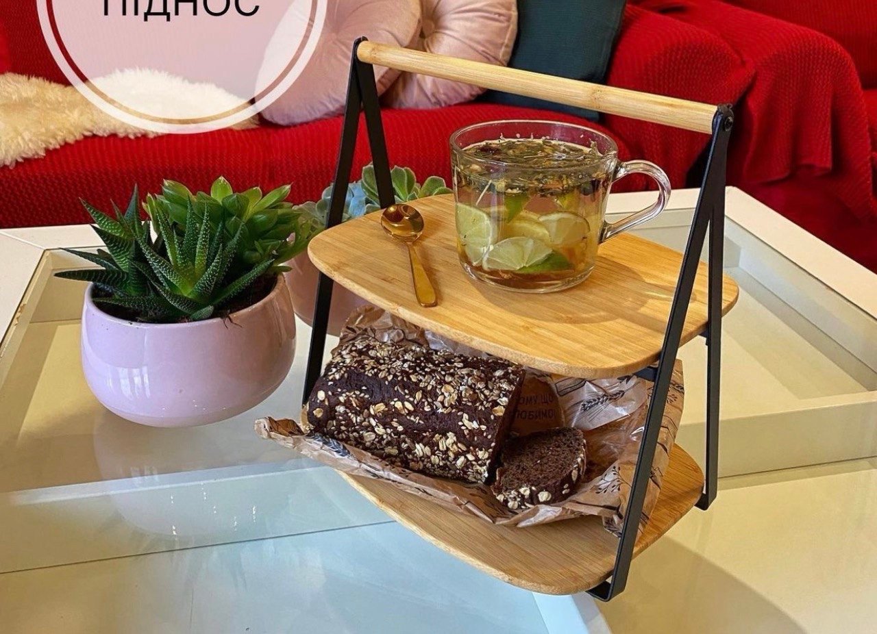 ✨FULLSPÄCKAD
Serving tray, bamboo/black28x20 cm - Image 4