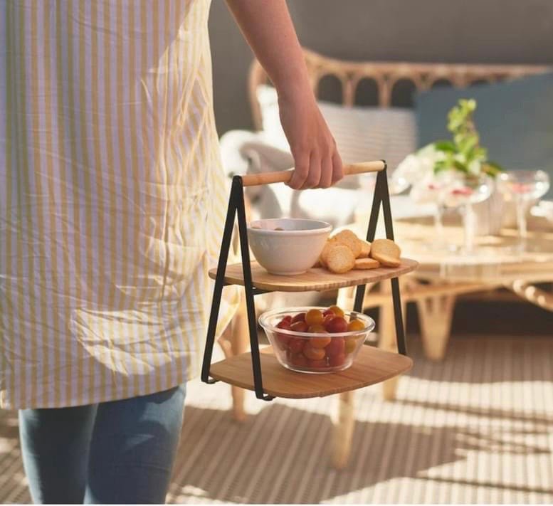✨FULLSPÄCKAD
Serving tray, bamboo/black28x20 cm