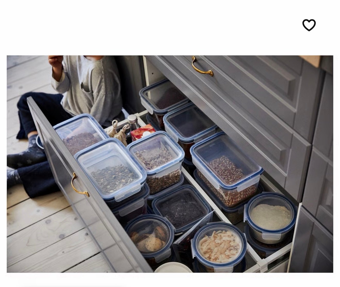 ✨IKEA 365+
Food container with lid, round/plastic, 750 m