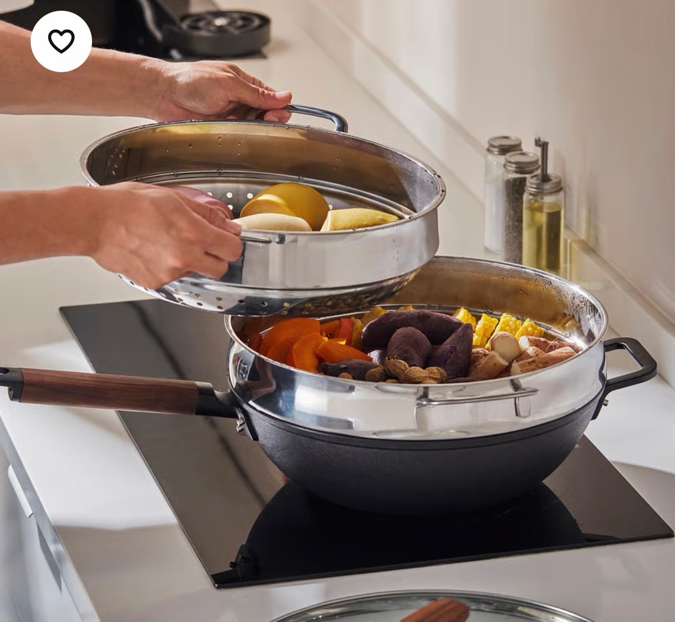 ✨KLOCKREN
Steamer insert, stainless steel, 30 cm - Image 3