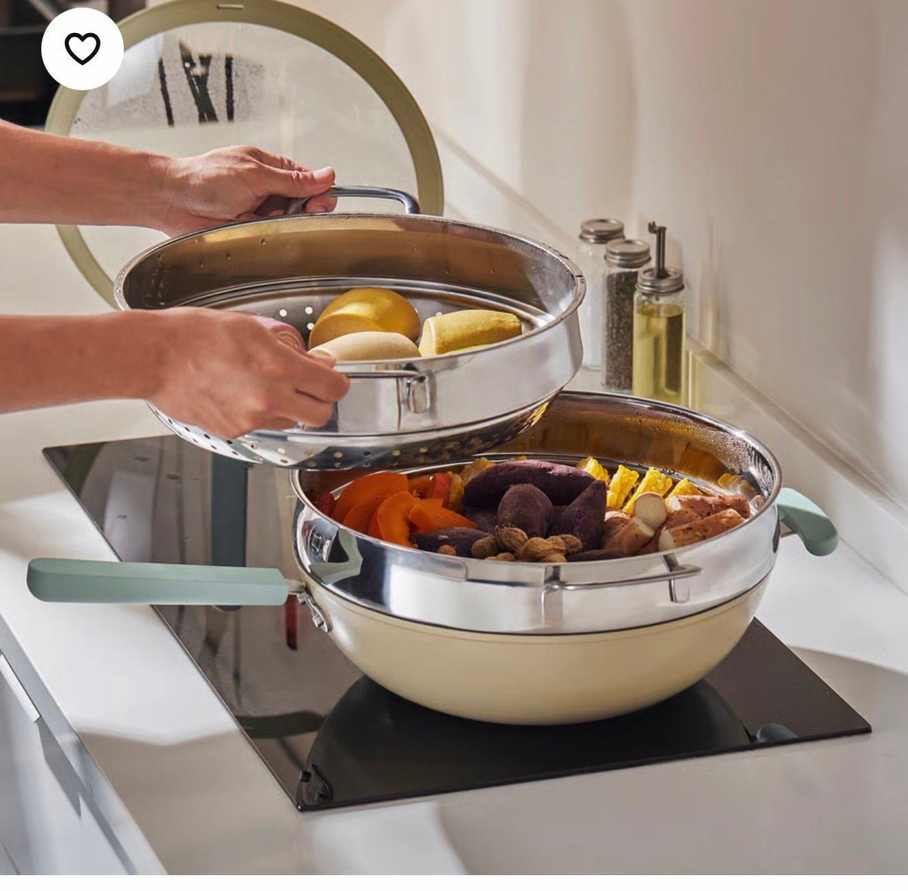 ✨KLOCKREN
Steamer insert, stainless steel, 30 cm - Image 2