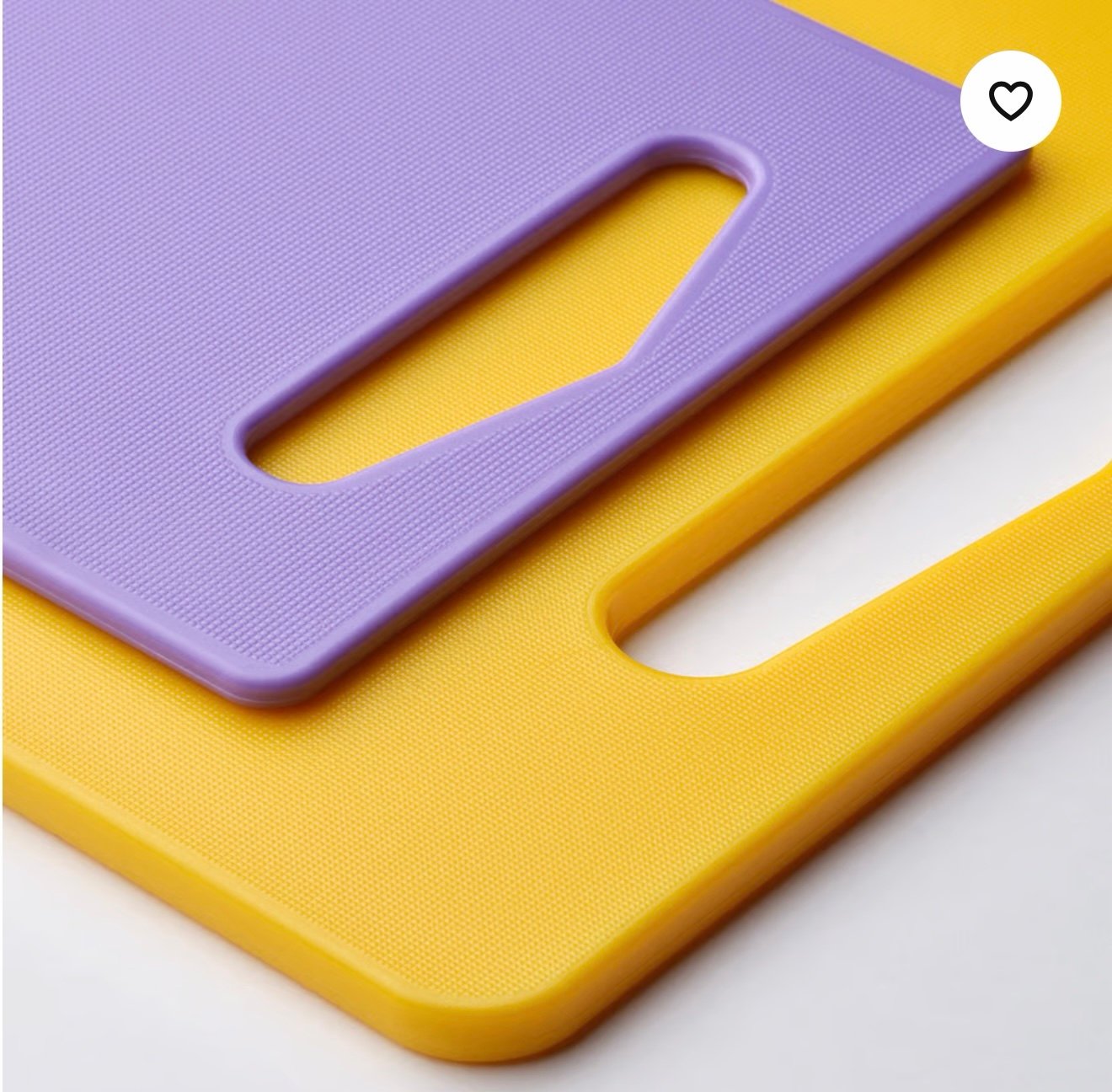 ✨BERGTUNGA
Chopping board, set of 2, bright yellow/lilac - Image 4