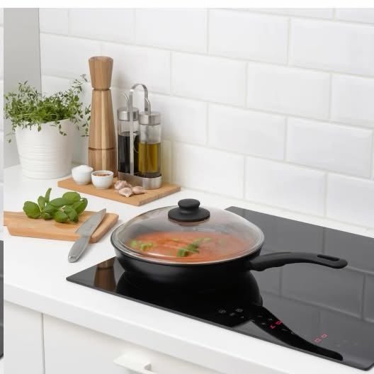 ✨HEMLAGAD
Sauteed frying pan with lid,
black..Size 26 cm - Image 7