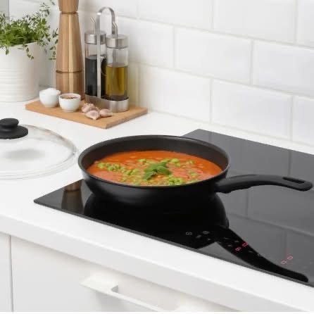 ✨HEMLAGAD
Sauteed frying pan with lid,
black..Size 26 cm - Image 8