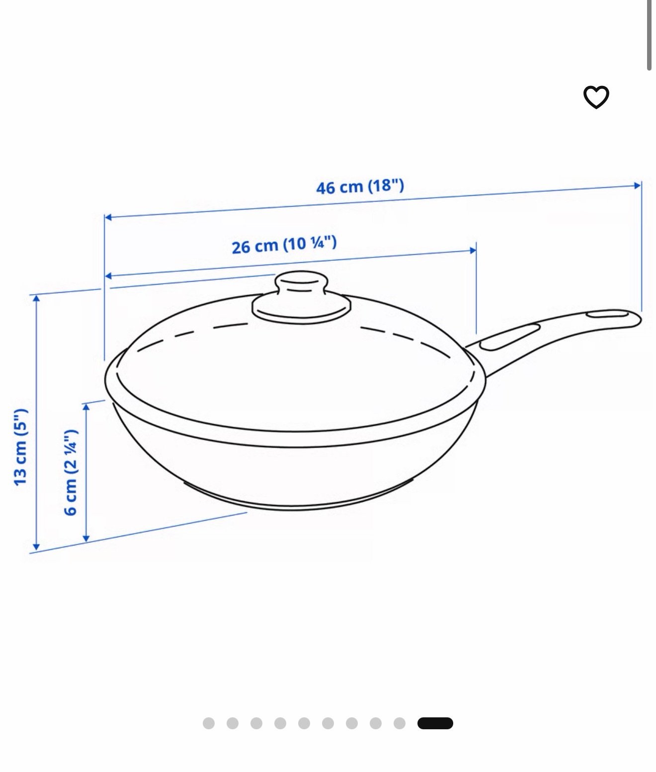 ✨HEMLAGAD
Sauteed frying pan with lid,
black..Size 26 cm - Image 5