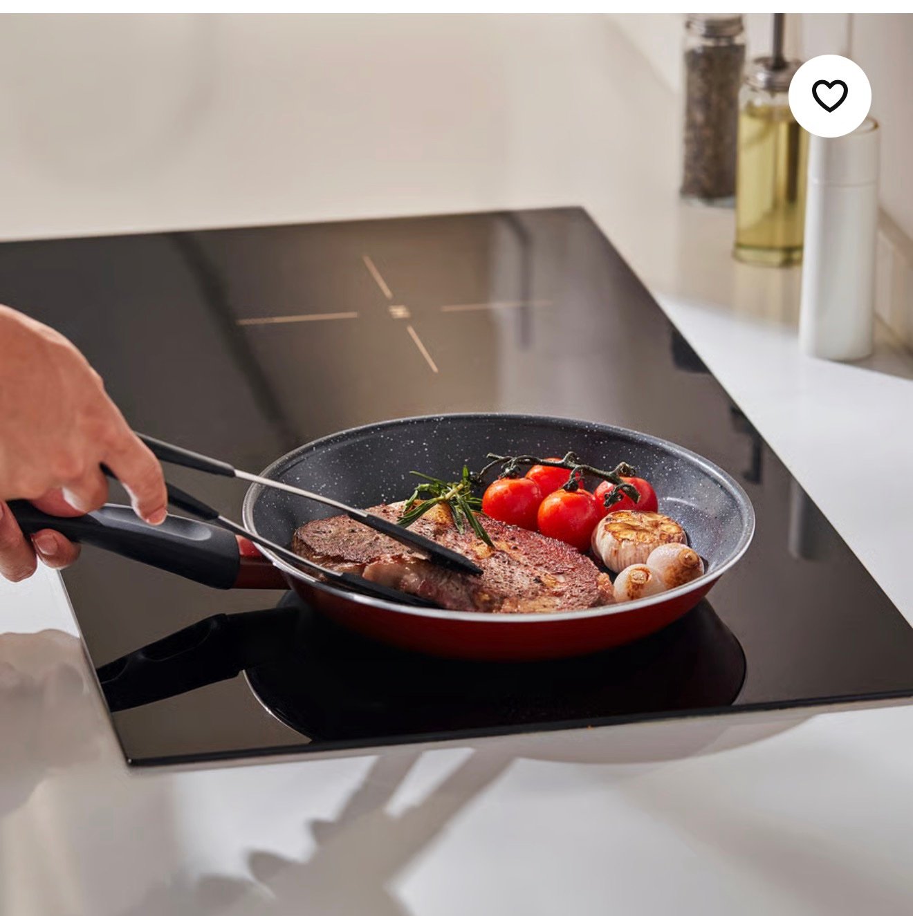 ✨HEMLAGAD
Frying pan, non-stick coating red, 24 cm - Image 2