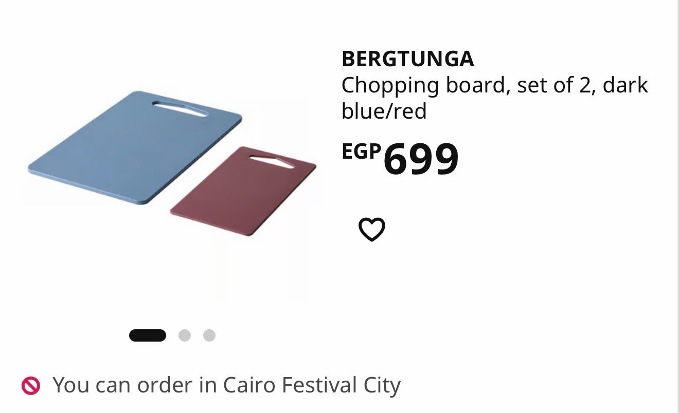 BERGTUNGA✨
Chopping board, set of 2, dark blue/red - Image 5