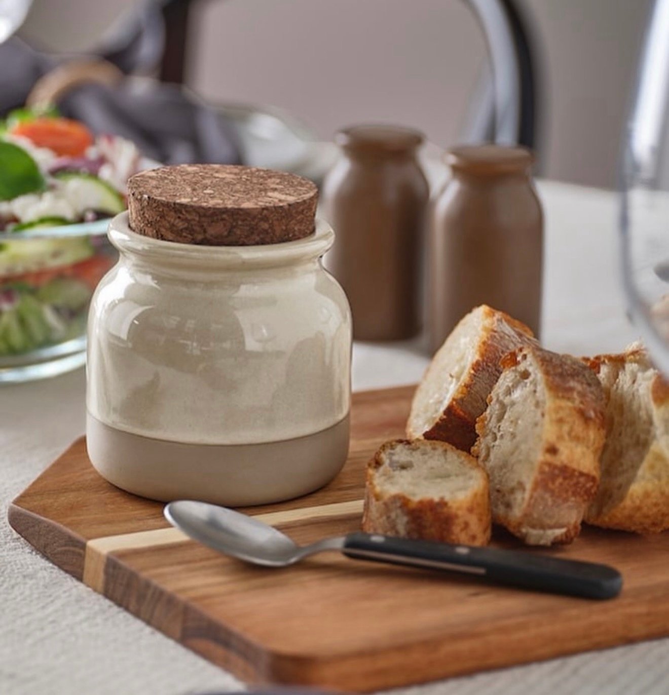 ✨BRUGDHAJ
Jar with lid, beige, 0.3 l
