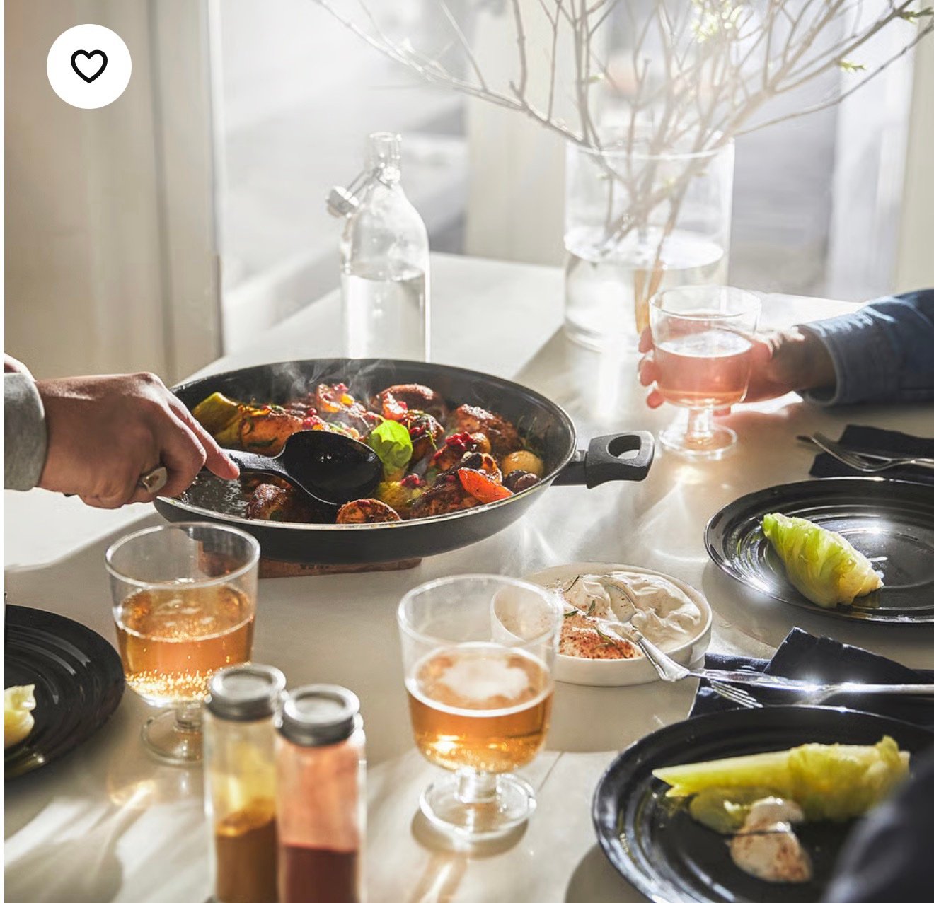 ✨HEMLAGAD
Frying pan, black size 32 cm - Image 3