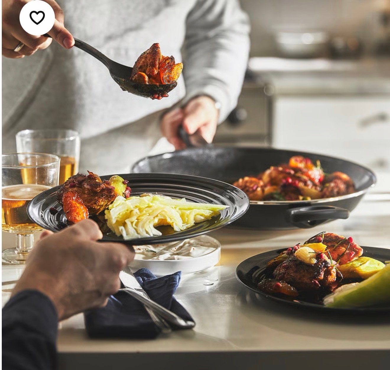 ✨HEMLAGAD
Frying pan, black size 32 cm - Image 4