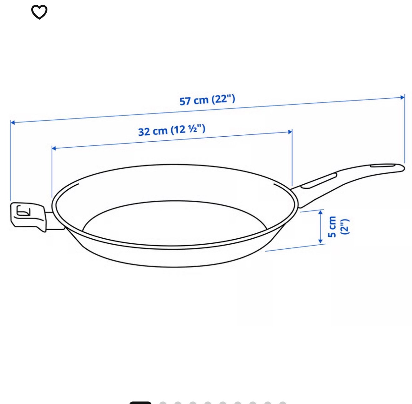 ✨HEMLAGAD
Frying pan, black size 32 cm - Image 5