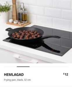 ✨HEMLAGAD Frying pan, black size 32 cm