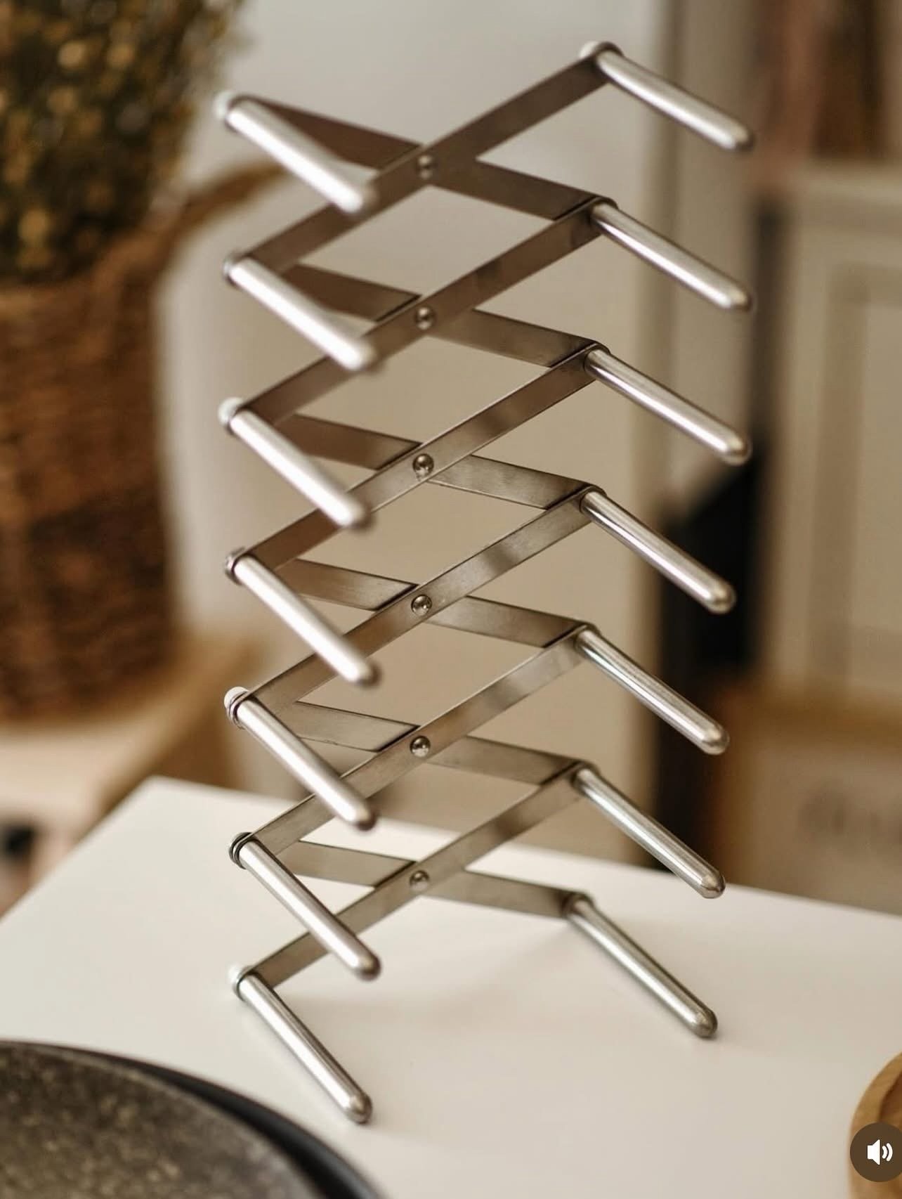 ✨VARIERA
Pot lid organiser, stainless steel - Image 3