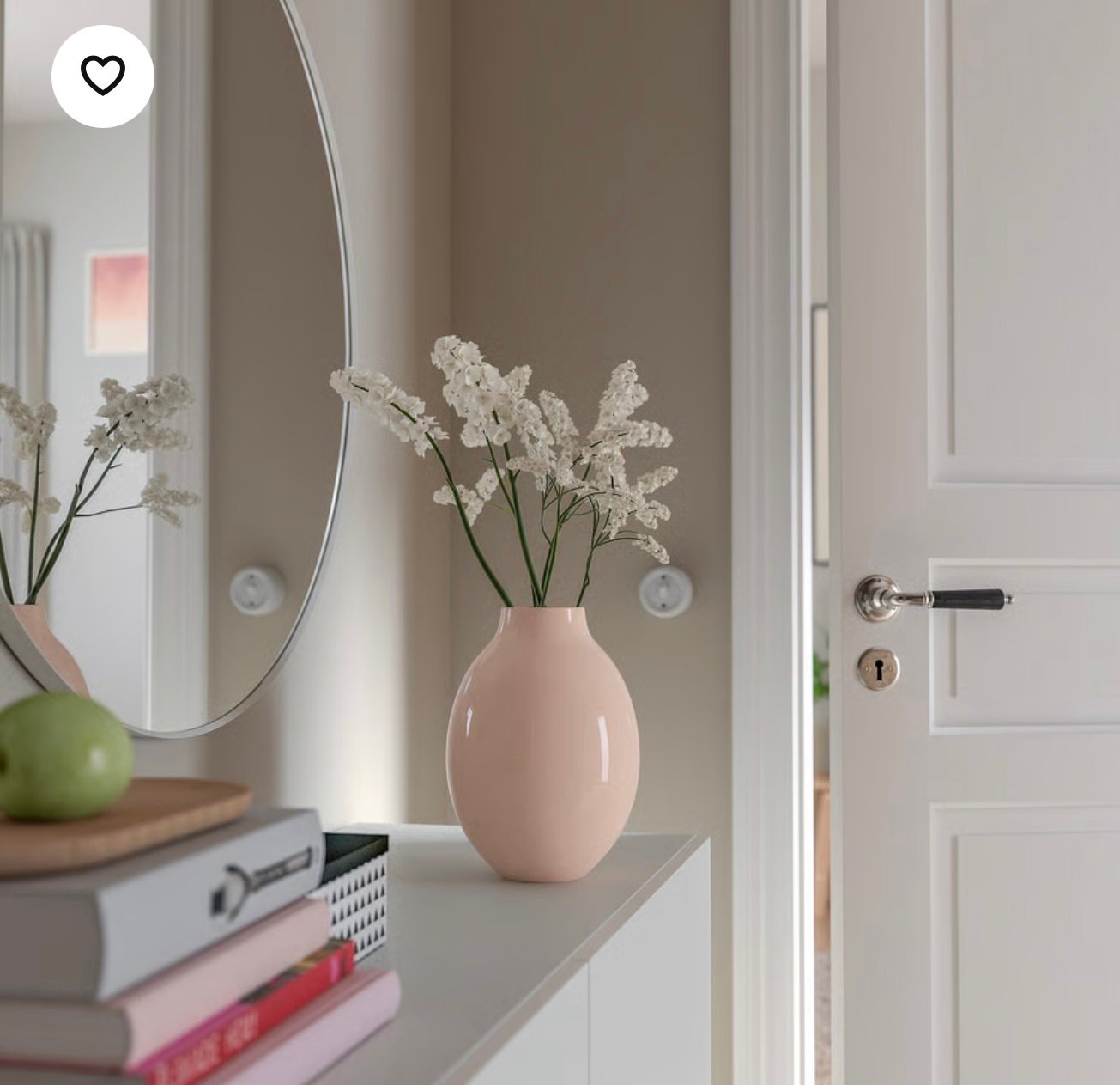 ✨BLODBJÖRK
Vase, pale pink, 25 cm - Image 3
