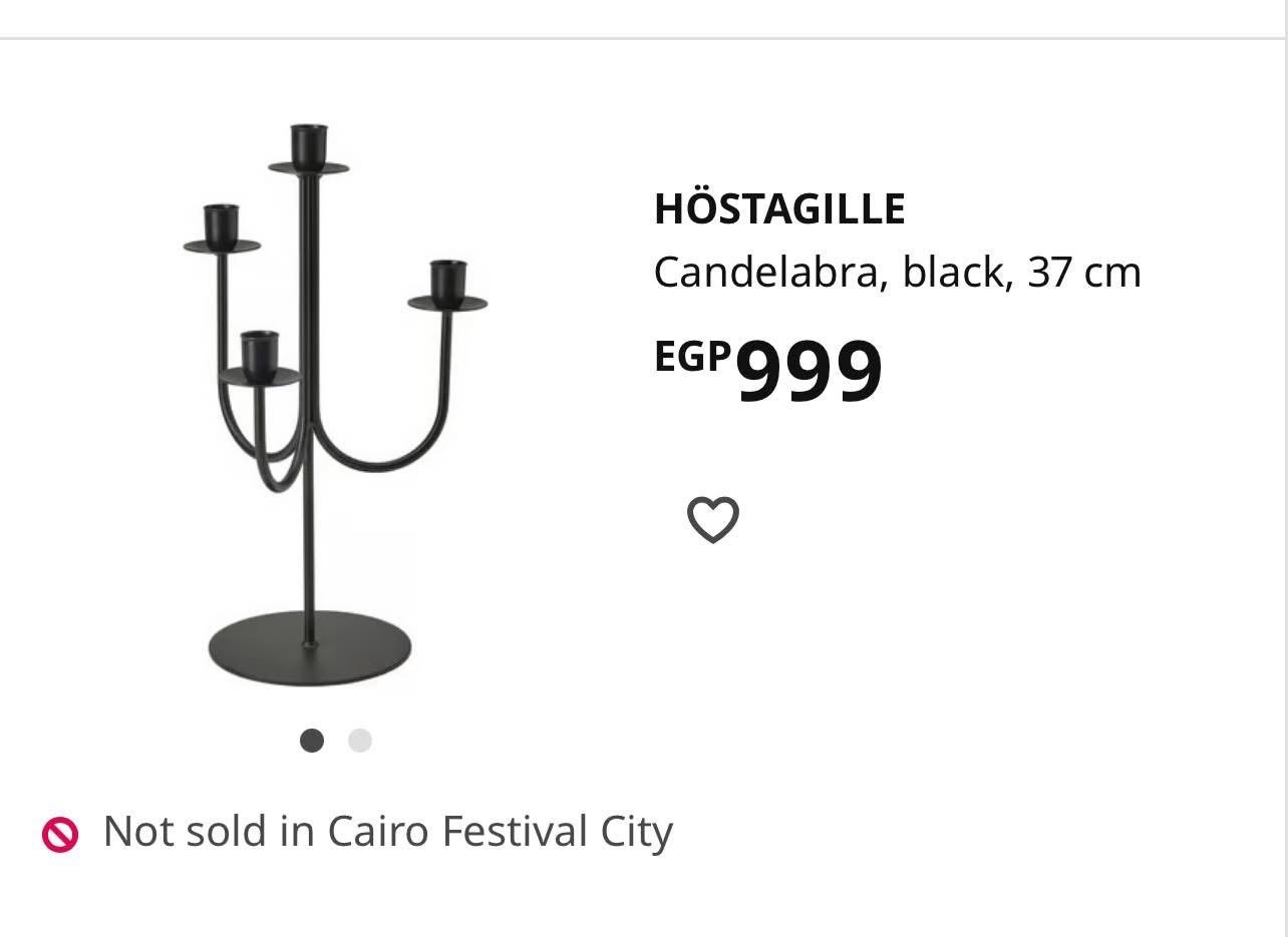 ✨HÖSTAGILLE
Candelabra, black, 37 cm - Image 4