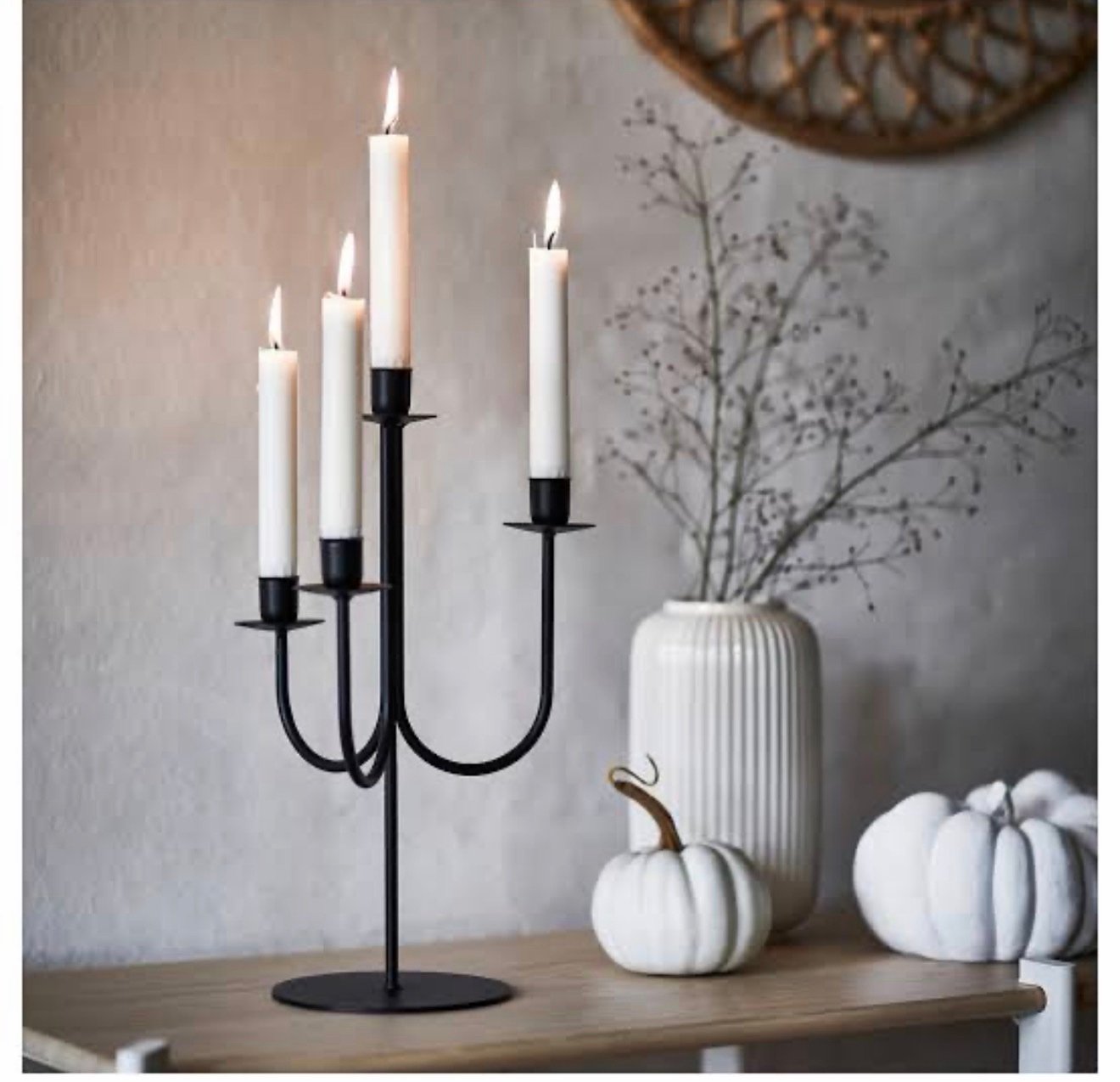 ✨HÖSTAGILLE
Candelabra, black, 37 cm - Image 2