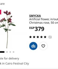 Alternative view of ✨SMYCKA
Artificial flower, in/outdoor Christmas rose, 50 cm