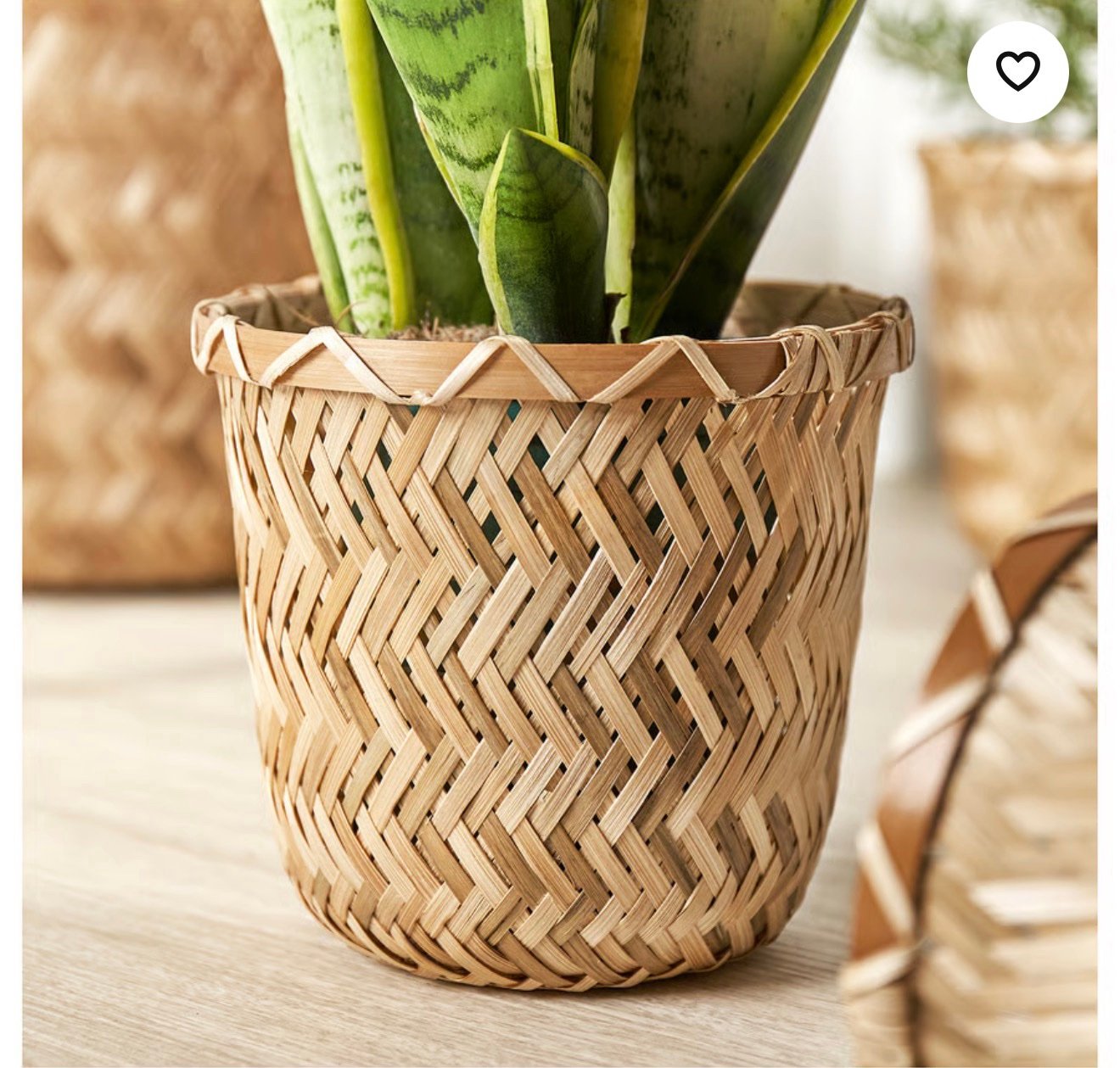 ✨KLYNNON
Plant pot, handmade bamboo, 12 cm - Image 2