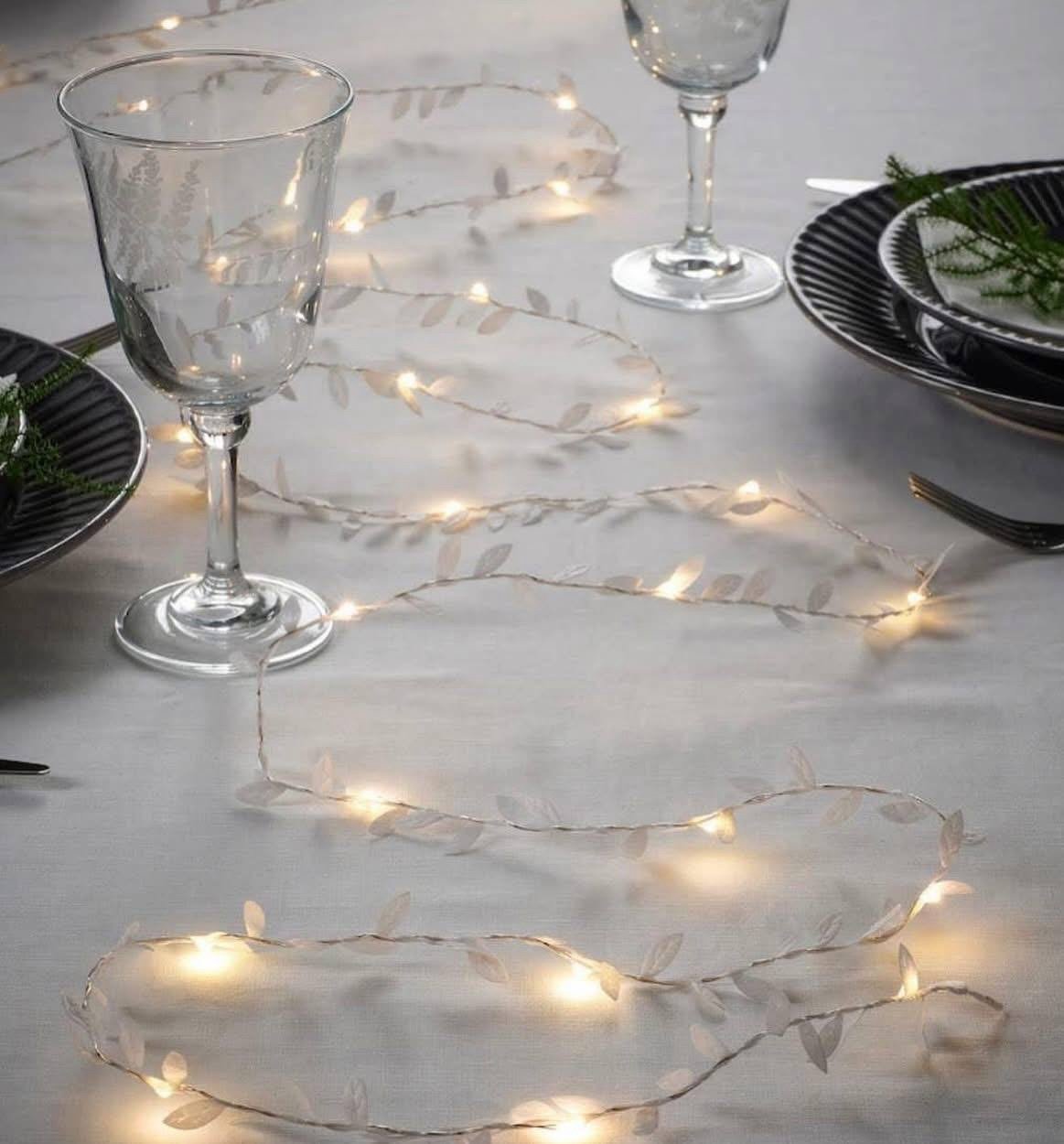 ✨STRÅLA
LED LIGHTING BAR WITH 40 BULBS, BATTERY OPERATED PAPER/WHITE