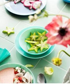 Alternative view of ✨BESEGRA Deep plate, light turquoise