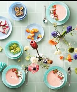 ✨BESEGRA Deep plate, light turquoise