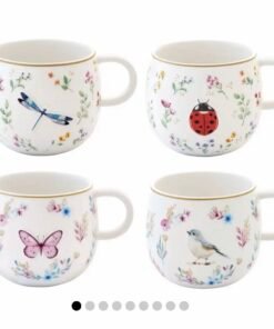 Alternative view of ✨Porcelain tea/coffee mug Fancy Garden 400ml, Easy Life 💕
