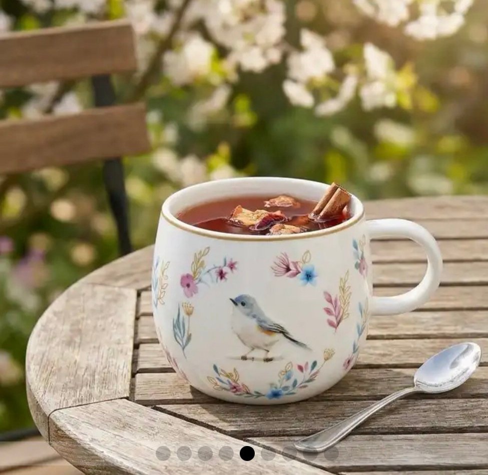 ✨Porcelain tea/coffee mug Fancy Garden 400ml, Easy Life 💕 - Image 7