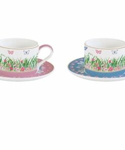 Alternative view of ✨Set 2 porceain cups & saucers 240 ml in gift box SPRING PARADE 🌸