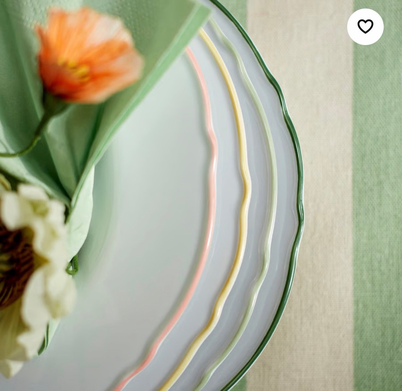 ✨UPPLAGA
Side plate, white/mixed colours, 22 cm - Image 2