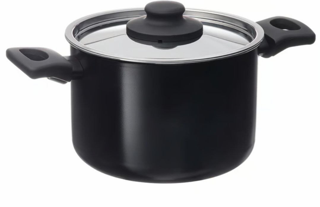 ✨HEMLAGAD
Pot with lid, non-stick coating black, 3 l - Image 4