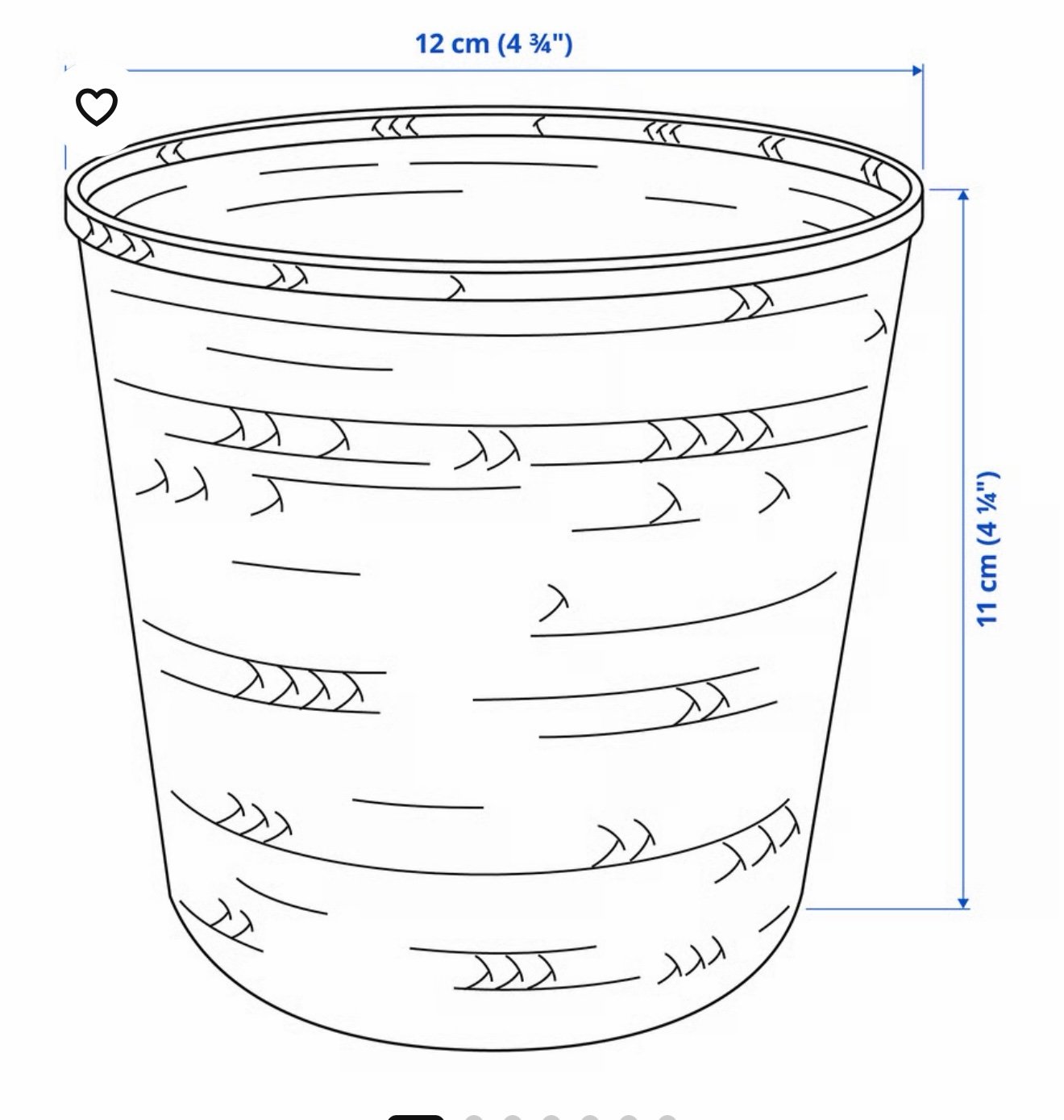 ✨KLYNNON
Plant pot, handmade bamboo, 12 cm - Image 8