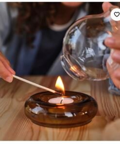 ✨OMMJÄNGE
Tealight holder, glass, 12 cm