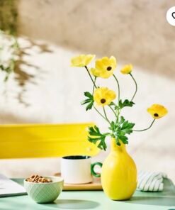 ✨SMYCKA
Artificial flower, in/outdoor Ranunculus/yellow, 63 cm